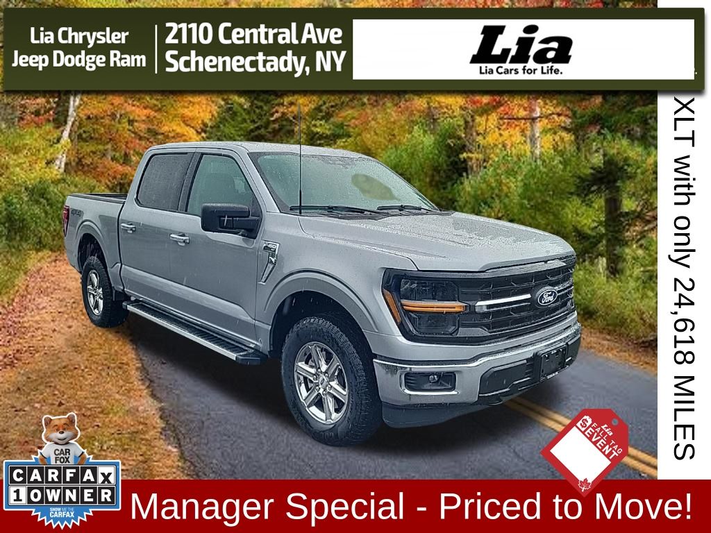 Silver Metallic 2025 Ford F-150 Pickup Truck Four-Wheel Drive Automatic