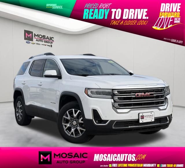 Summit White 2023 GMC Acadia SUV / Crossover Four-Wheel Drive 9-Speed Automatic