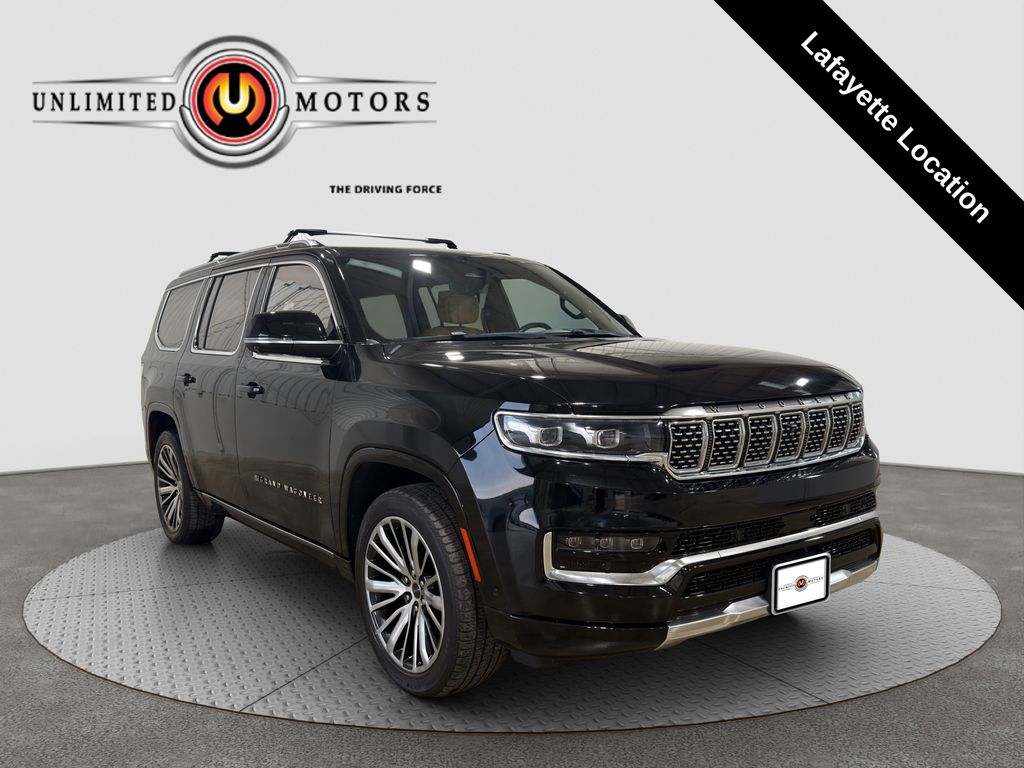 Diamond Black Crystal Pearlcoat 2022 Jeep Grand Wagoneer SUV / Crossover Four-Wheel Drive 8-Speed Automatic