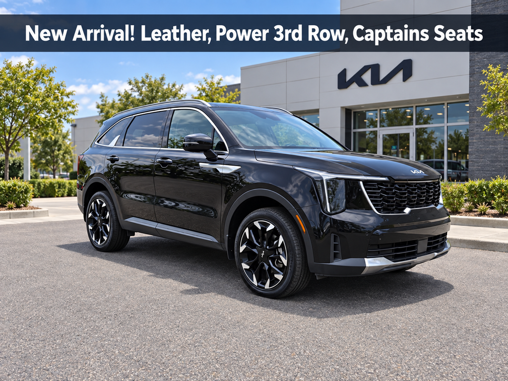 Black 2025 Kia Sorento SUV / Crossover All-Wheel Drive 8-Speed Dual Clutch