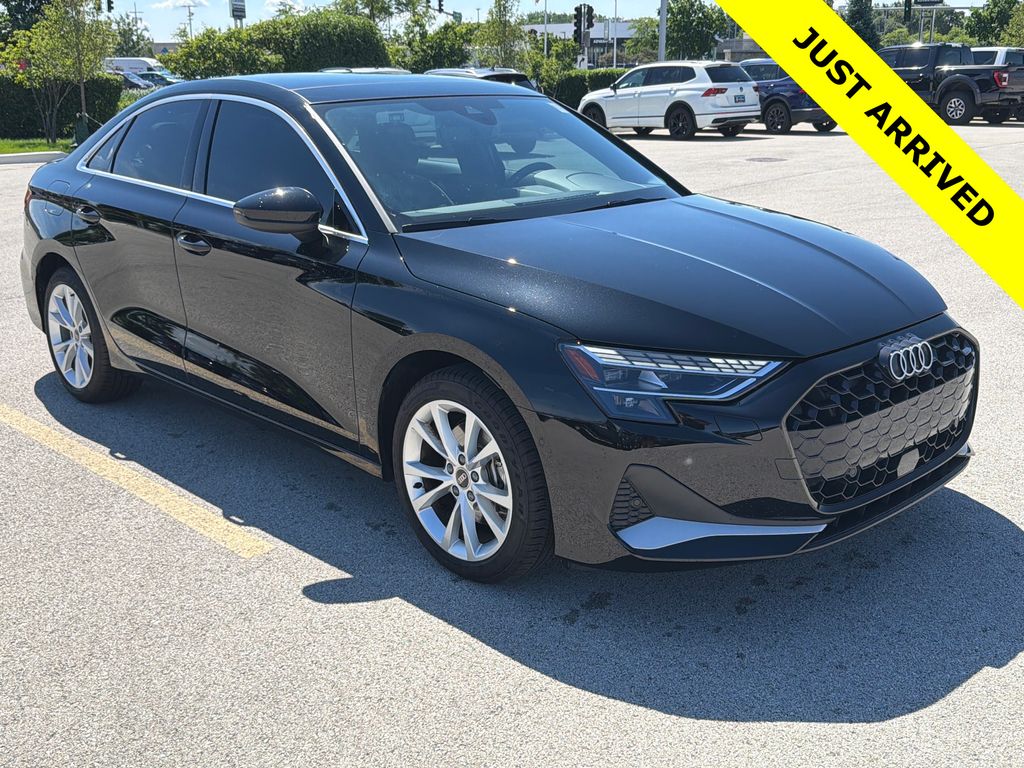 Black Metallic 2025 Audi A3 Sedan All-Wheel Drive 7-Speed Automatic