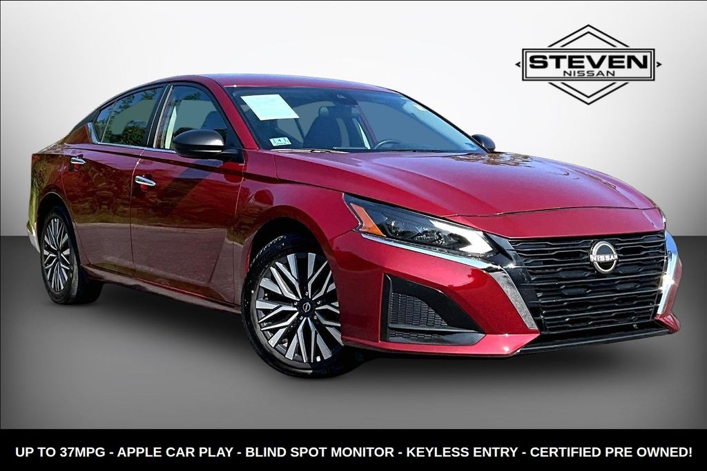 Red (Scarlet Ember) 2024 Nissan Altima Sedan Front-Wheel Drive Continuously Variable Transmission