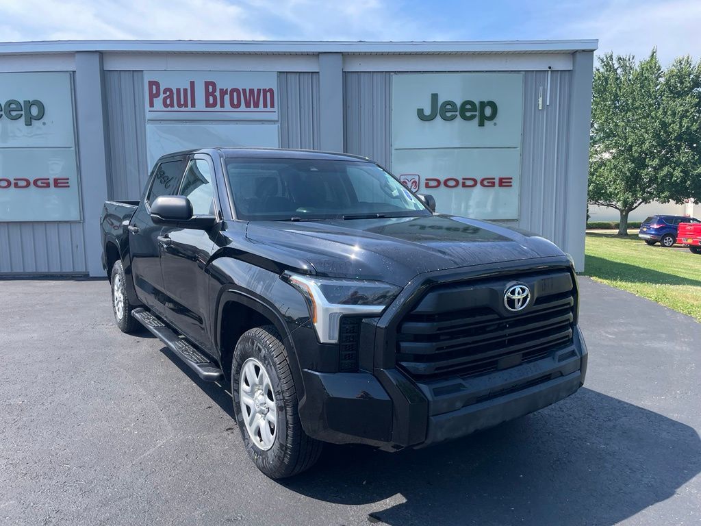 Midnight Black Metallic 2023 Toyota Tundra Pickup Truck Four-Wheel Drive Automatic