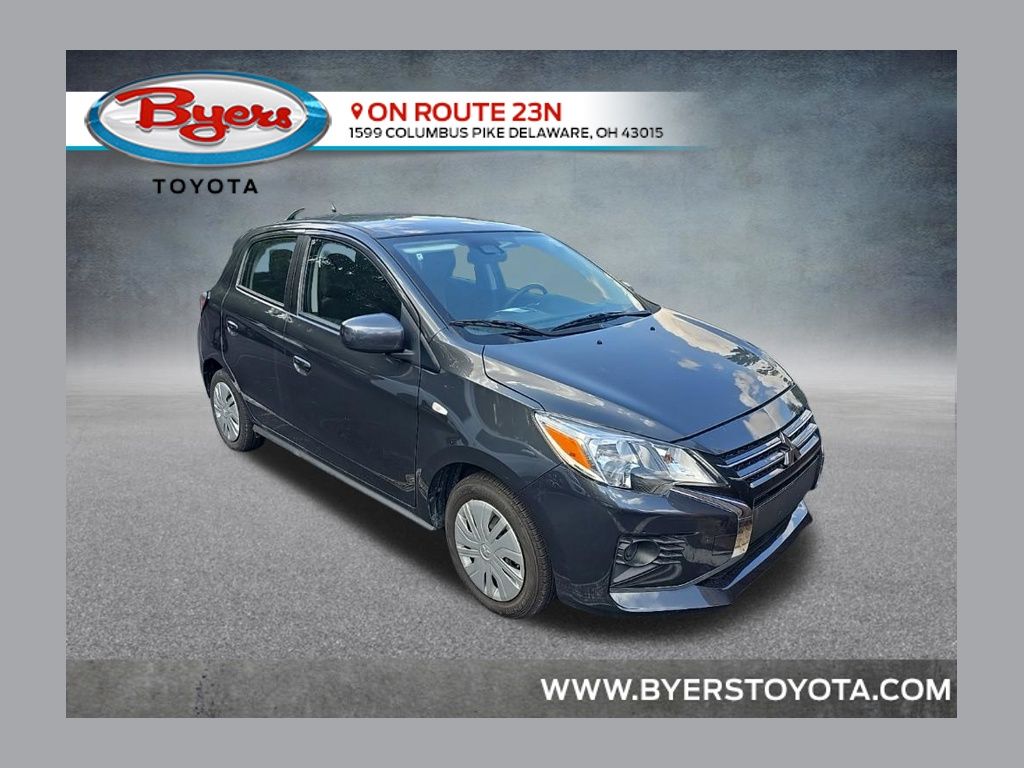 Black 2024 Mitsubishi Mirage Hatchback Front-Wheel Drive Continuously Variable Transmission