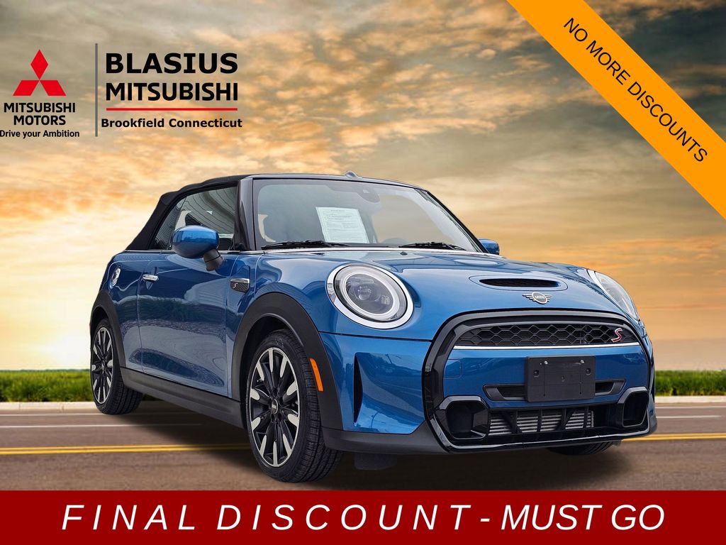 Island Blue Metallic 2023 MINI Cooper S Convertible FWD Convertible Front-Wheel Drive 7-Speed Automatic