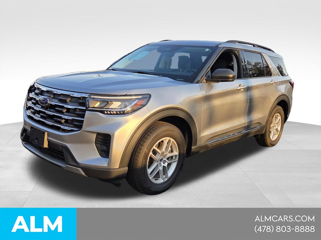 Silver Metallic 2025 Ford Explorer Active AWD SUV / Crossover All-Wheel Drive Automatic
