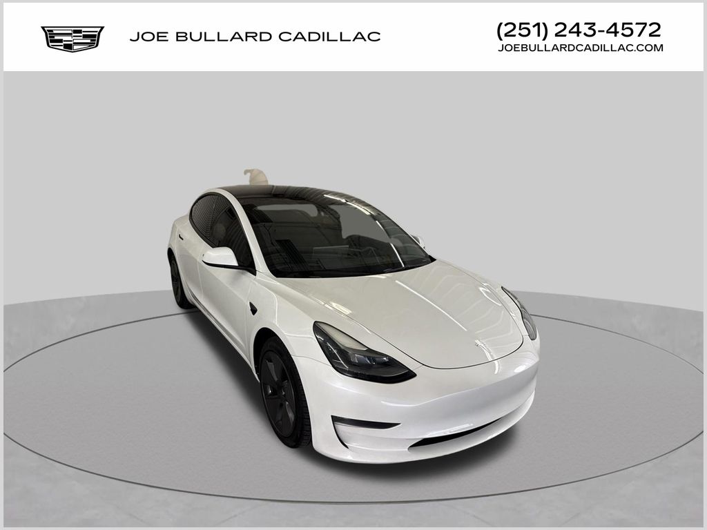 White 2023 Tesla Model 3 Sedan Rear-Wheel Drive 1-Speed Automatic