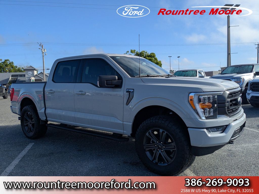 Avalanche Gray 2023 Ford F-150 XLT SuperCrew 4WD Pickup Truck Four-Wheel Drive Automatic