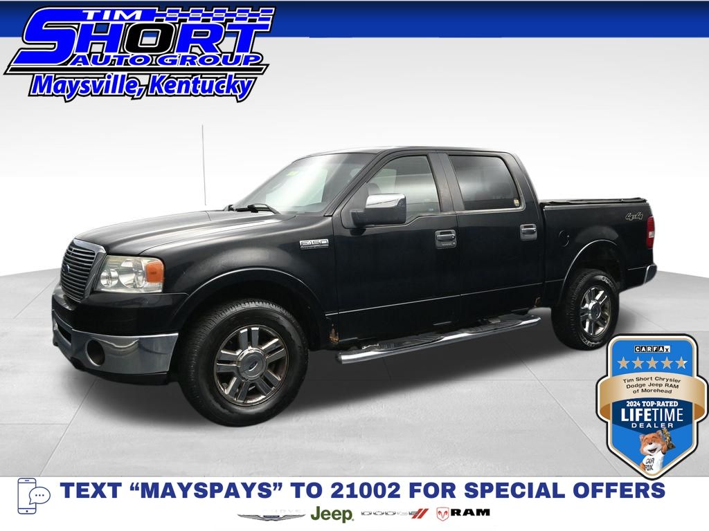 Black Clearcoat 2008 Ford F-150 Pickup Truck Four-Wheel Drive 4-Speed Automatic Overdrive