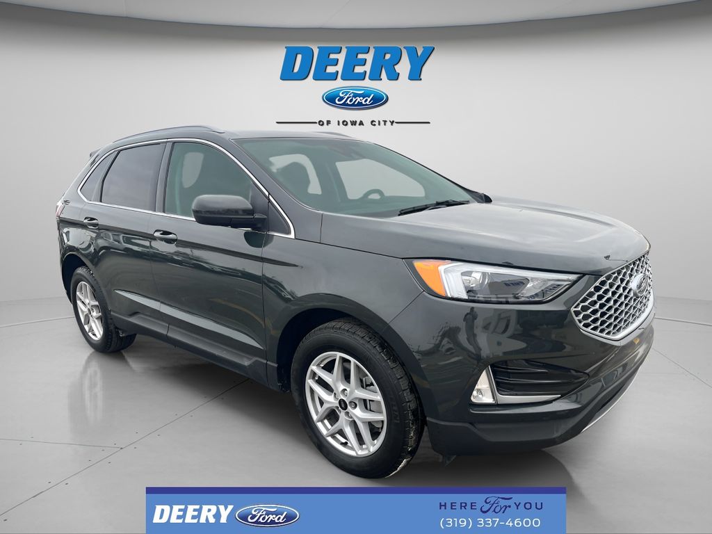 Forged Green Metallic 2024 Ford Edge SEL AWD SUV / Crossover All-Wheel Drive 8-Speed Automatic