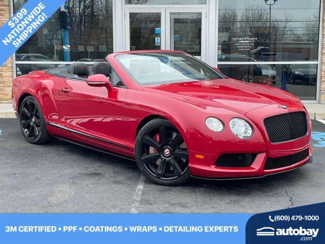 Red 2015 Bentley Continental GTC V8 S AWD Convertible All-Wheel Drive 8-Speed Automatic