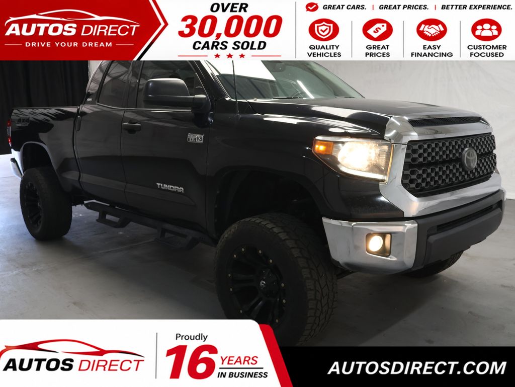 Midnight Black Metallic 2018 Toyota Tundra Pickup Truck Four-Wheel Drive Automatic
