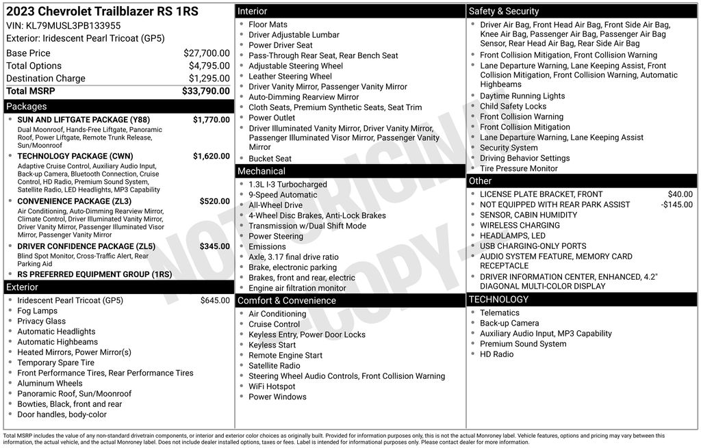 Used 2023 Chevrolet TrailBlazer SUV