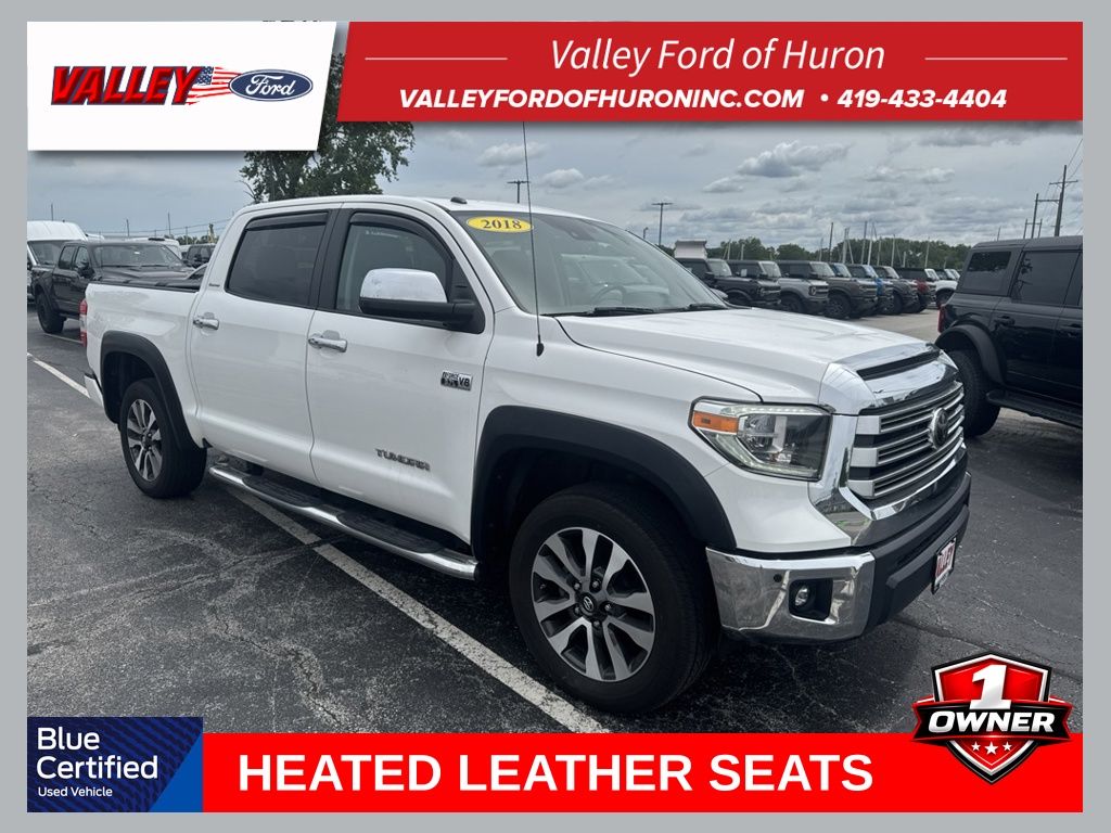 Super White 2018 Toyota Tundra Pickup Truck Four-Wheel Drive 6-Speed Automatic Overdrive