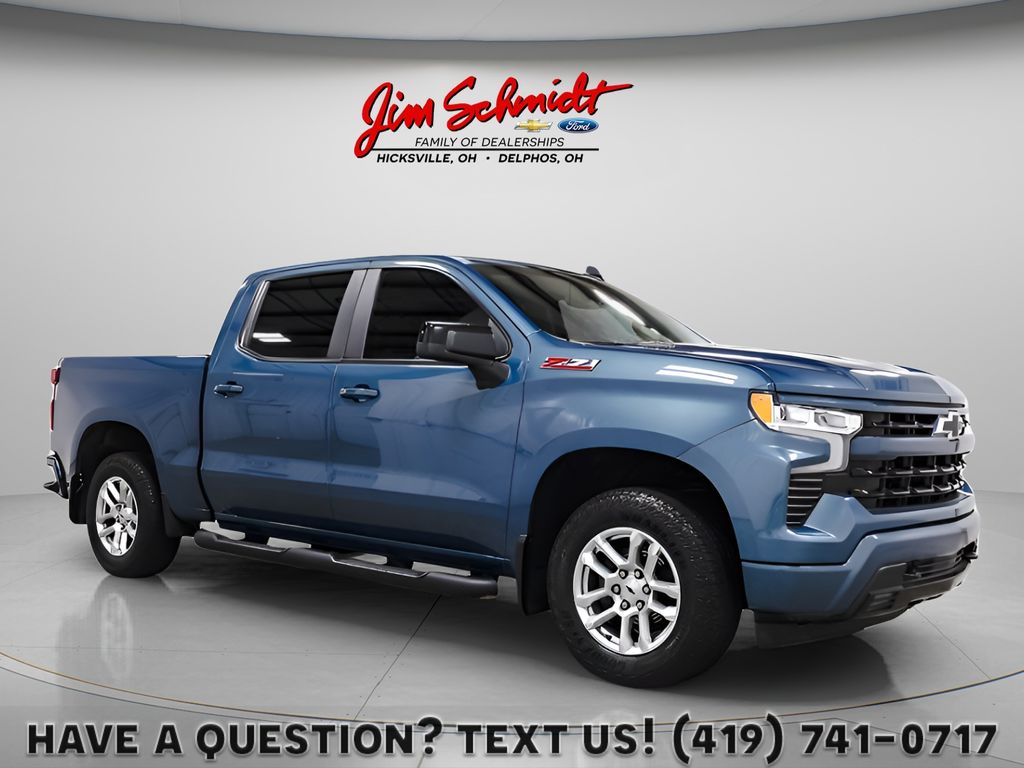 Lakeshore Blue Metallic 2024 Chevrolet Silverado 1500 Pickup Truck Four-Wheel Drive Automatic