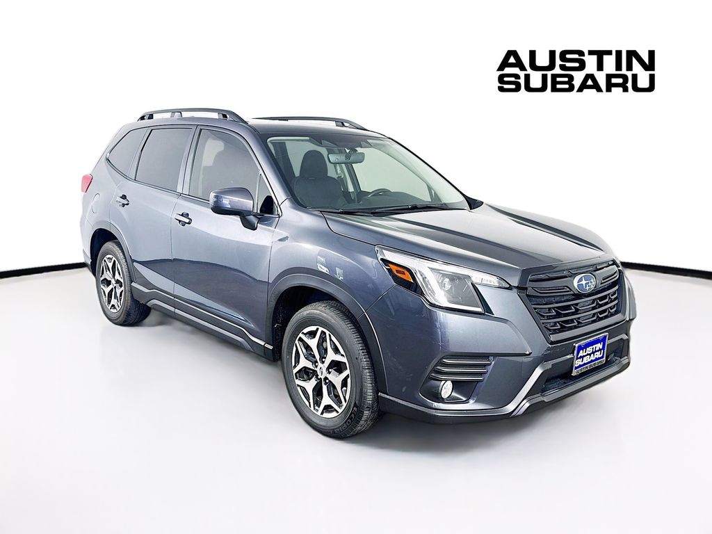 Magnetite Gray Metallic 2023 Subaru Forester Premium Crossover AWD SUV / Crossover All-Wheel Drive Continuously Variable Transmission