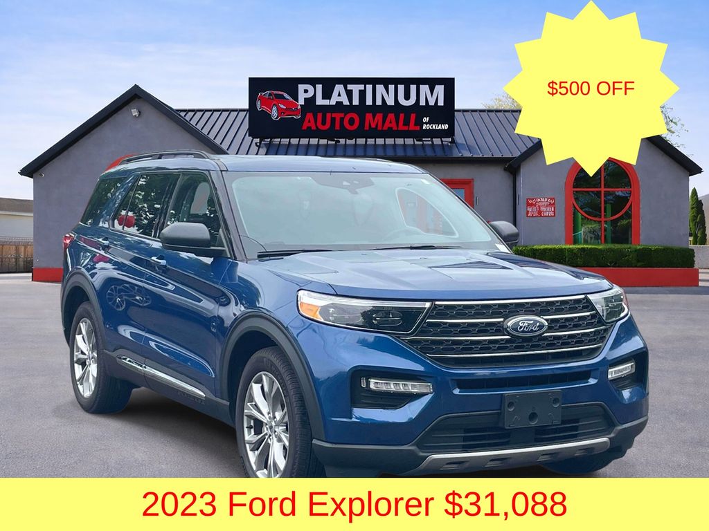 Blue Metallic 2023 Ford Explorer XLT AWD SUV / Crossover All-Wheel Drive Automatic