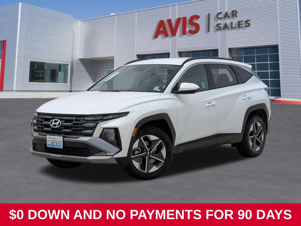 White 2025 Hyundai Tucson SUV / Crossover All-Wheel Drive 8-Speed Automatic