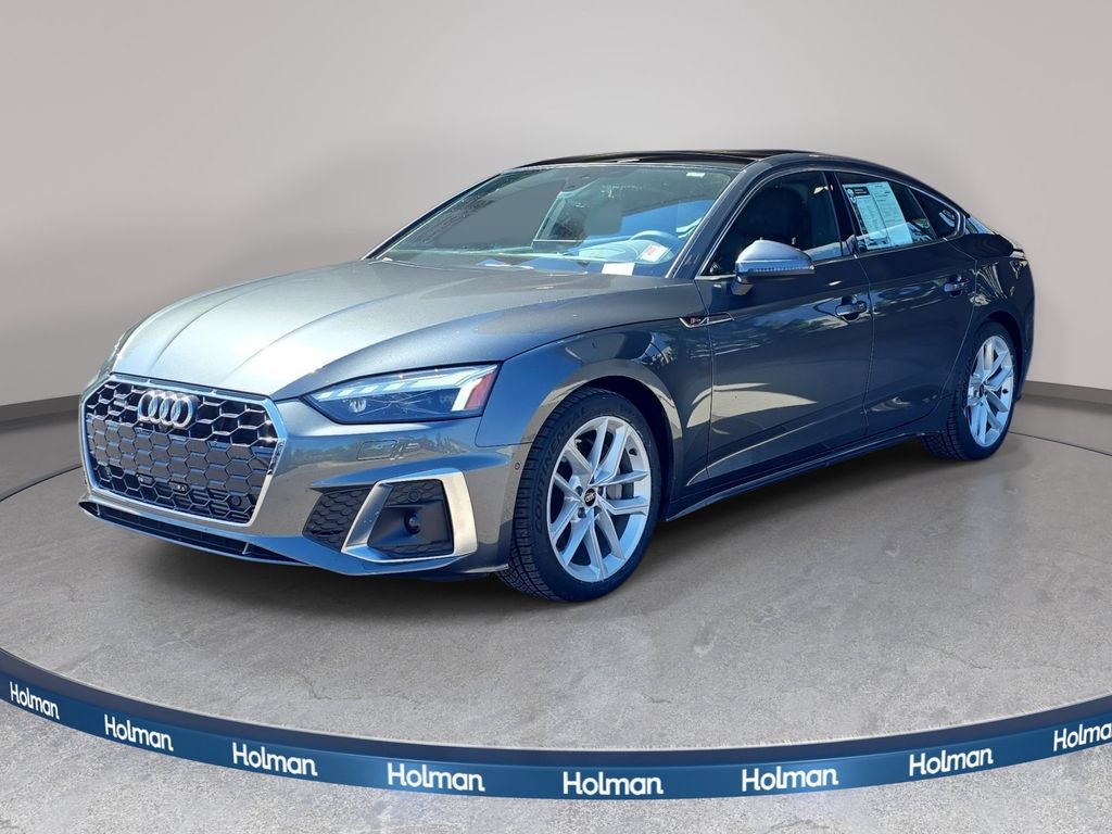 Daytona Gray Pearl Effect 2023 Audi A5 Sportback Sedan All-Wheel Drive 7-Speed Automatic