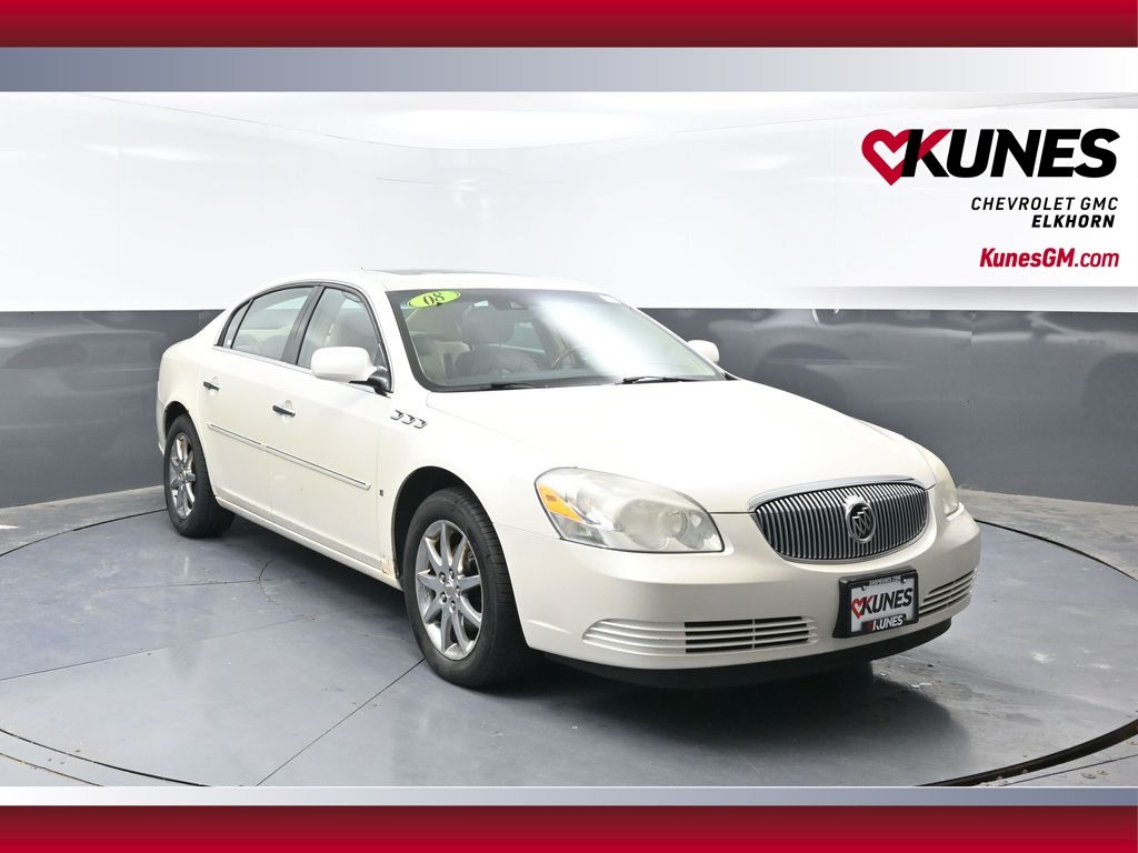 White Diamond Clearcoat 2008 Buick Lucerne Sedan Front-Wheel Drive 4-Speed Automatic