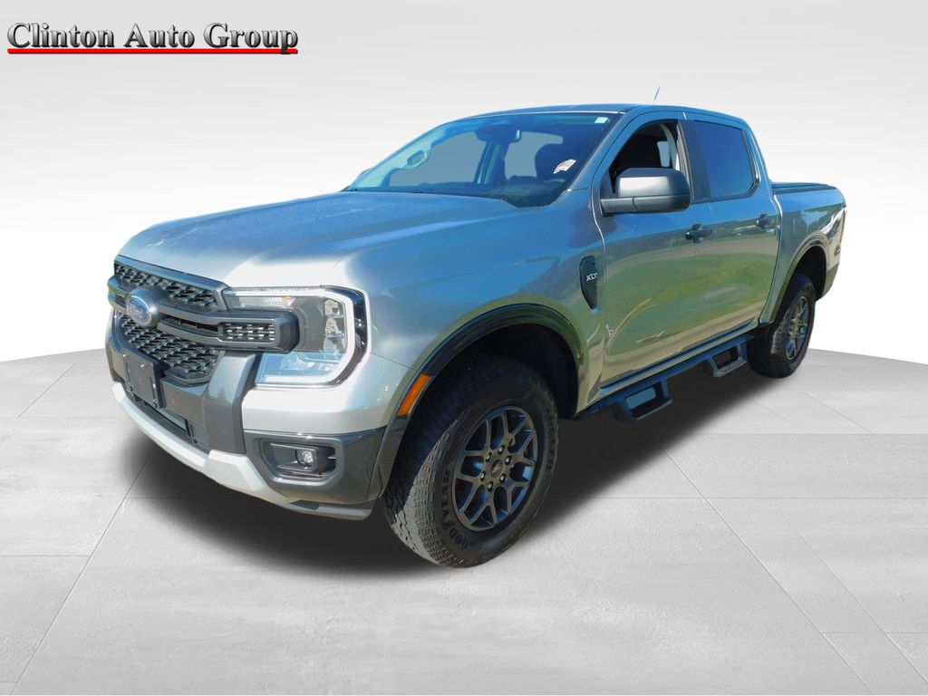 Silver Metallic 2024 Ford Ranger Pickup Truck Four-Wheel Drive Automatic