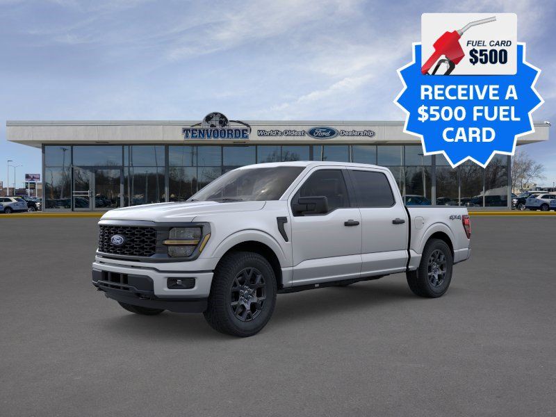 Iconic Silver Metallic 2026 Ford F-150 STX SuperCrew 4WD Pickup Truck Four-Wheel Drive Automatic