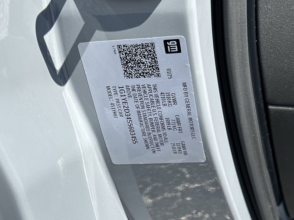 used 2025 Chevrolet Corvette car, priced at $117,991