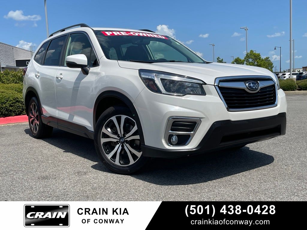 Crystal White Pearl 2021 Subaru Forester SUV / Crossover All-Wheel Drive Continuously Variable Transmission