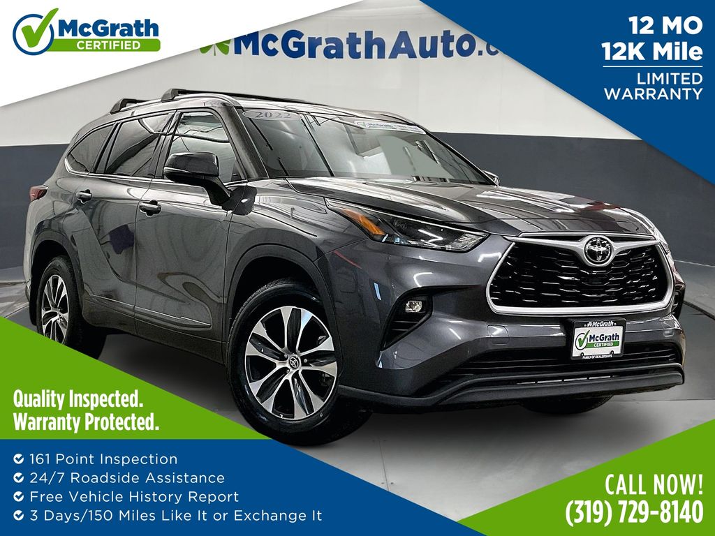 Magnetic Gray Metallic 2022 Toyota Highlander SUV / Crossover All-Wheel Drive 8-Speed Automatic