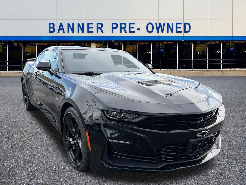 Black 2019 Chevrolet Camaro Coupe Rear-Wheel Drive 6-Speed Manual