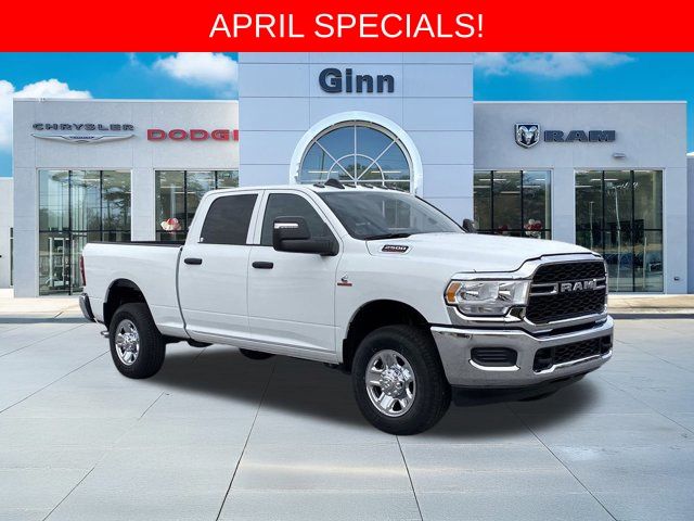 Bright White Clearcoat 2024 RAM 2500 Tradesman Crew Cab 4WD Pickup Truck Four-Wheel Drive 6-Speed Automatic