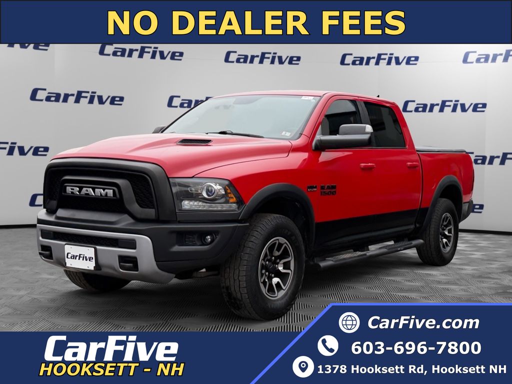 Flame Red Clearcoat 2017 RAM 1500 Rebel Crew Cab 4WD Pickup Truck Four-Wheel Drive 8-Speed Automatic