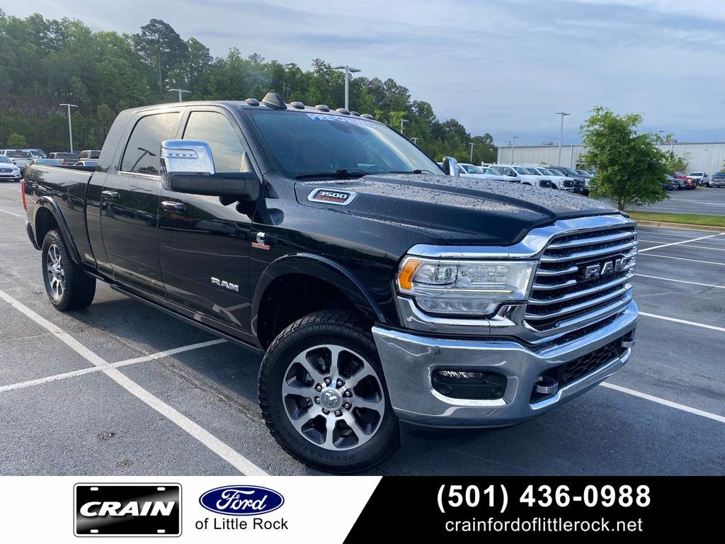 Diamond Black Crystal Pearlcoat 2024 RAM 3500 Pickup Truck Four-Wheel Drive 6-Speed Automatic