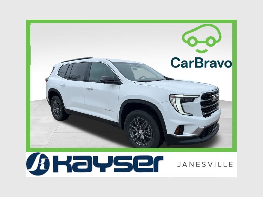 Summit White 2025 GMC Acadia Elevation AWD SUV / Crossover Four-Wheel Drive 8-Speed Automatic