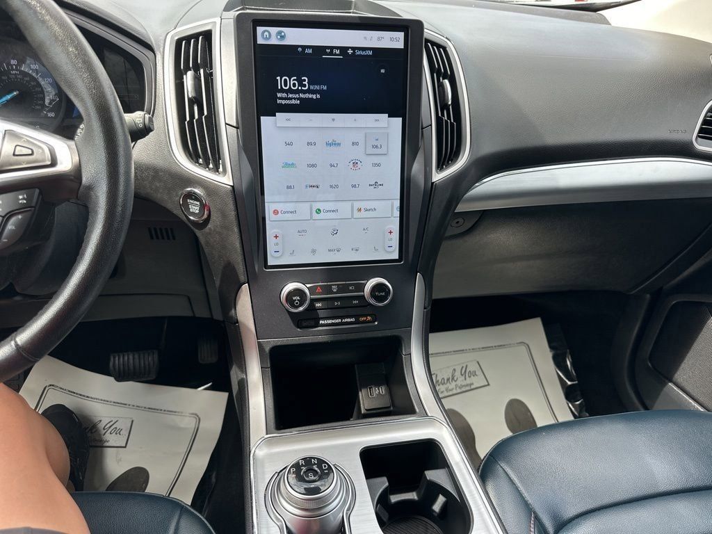 2022 Stone Blue Metallic Ford Edge SEL AWD SUV
