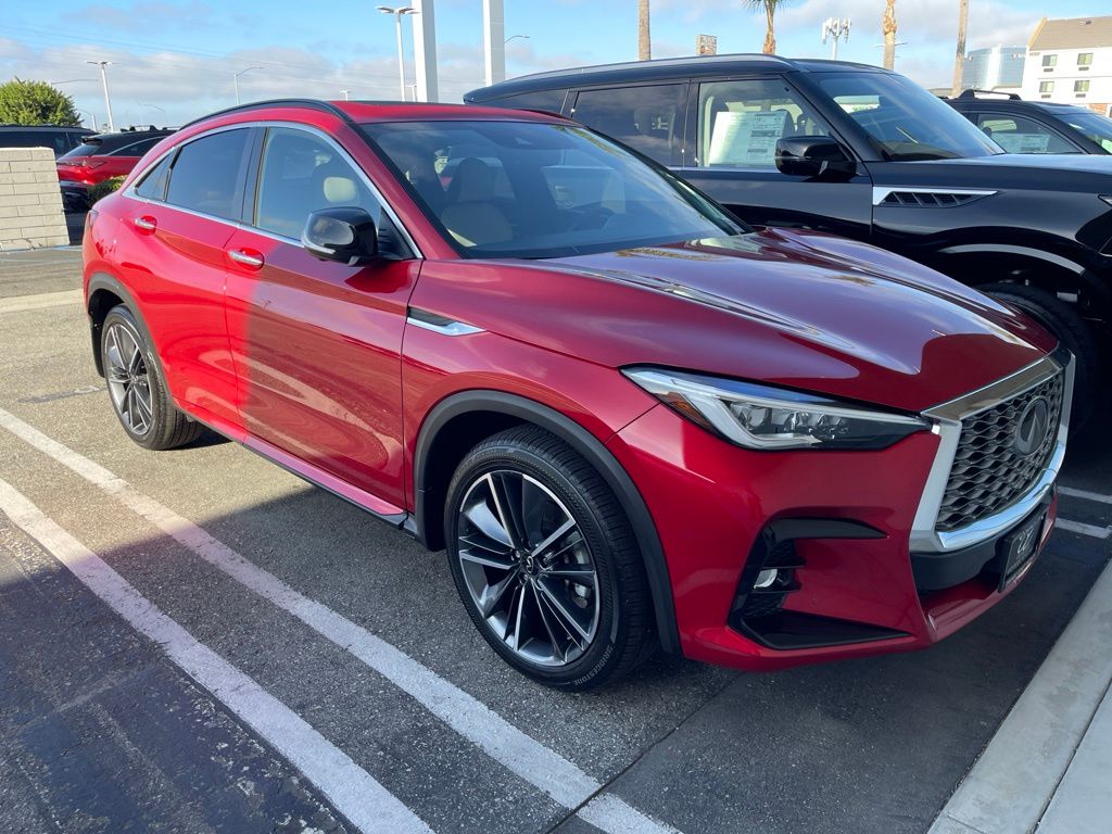 Dynamic Sunstone Red 2024 INFINITI QX55 SUV / Crossover All-Wheel Drive Continuously Variable Transmission