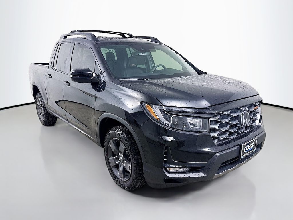 Crystal Black Pearl 2026 Honda Ridgeline TrailSport AWD Pickup Truck All-Wheel Drive 9-Speed Automatic
