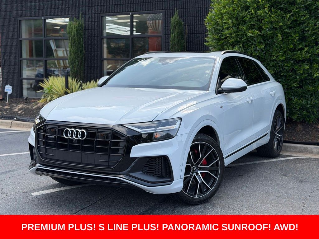 Glacier White 2020 Audi Q8 SUV / Crossover All-Wheel Drive 8-Speed Automatic