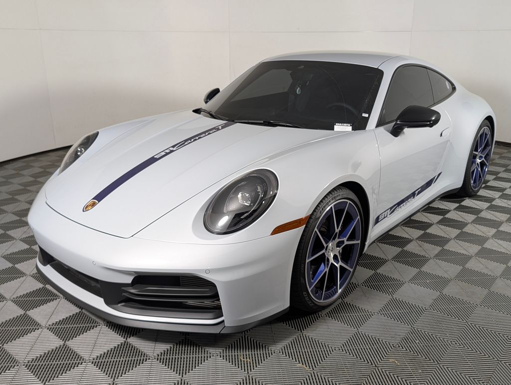 Ice Gray Metallic 2026 Porsche 911 Carrera T Coupe RWD Coupe Rear-Wheel Drive 6-Speed Manual