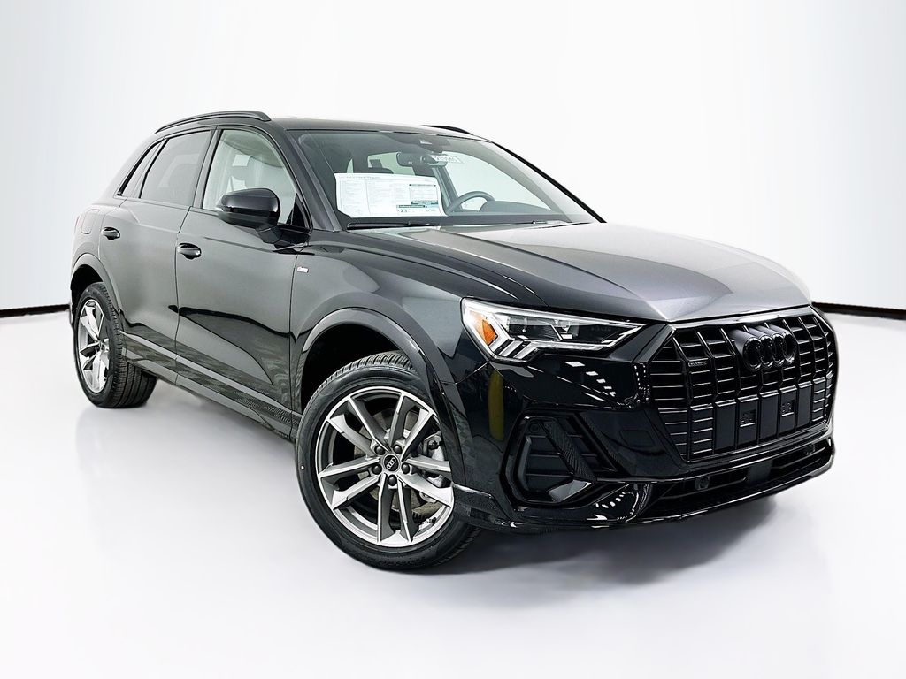 Mythos Black Metallic 2025 Audi Q3 quattro Premium S Line 45 TFSI SUV / Crossover All-Wheel Drive 8-Speed Automatic