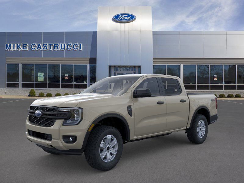 Desert Sand 2025 Ford Ranger XL SuperCrew 4WD Pickup Truck Four-Wheel Drive Automatic