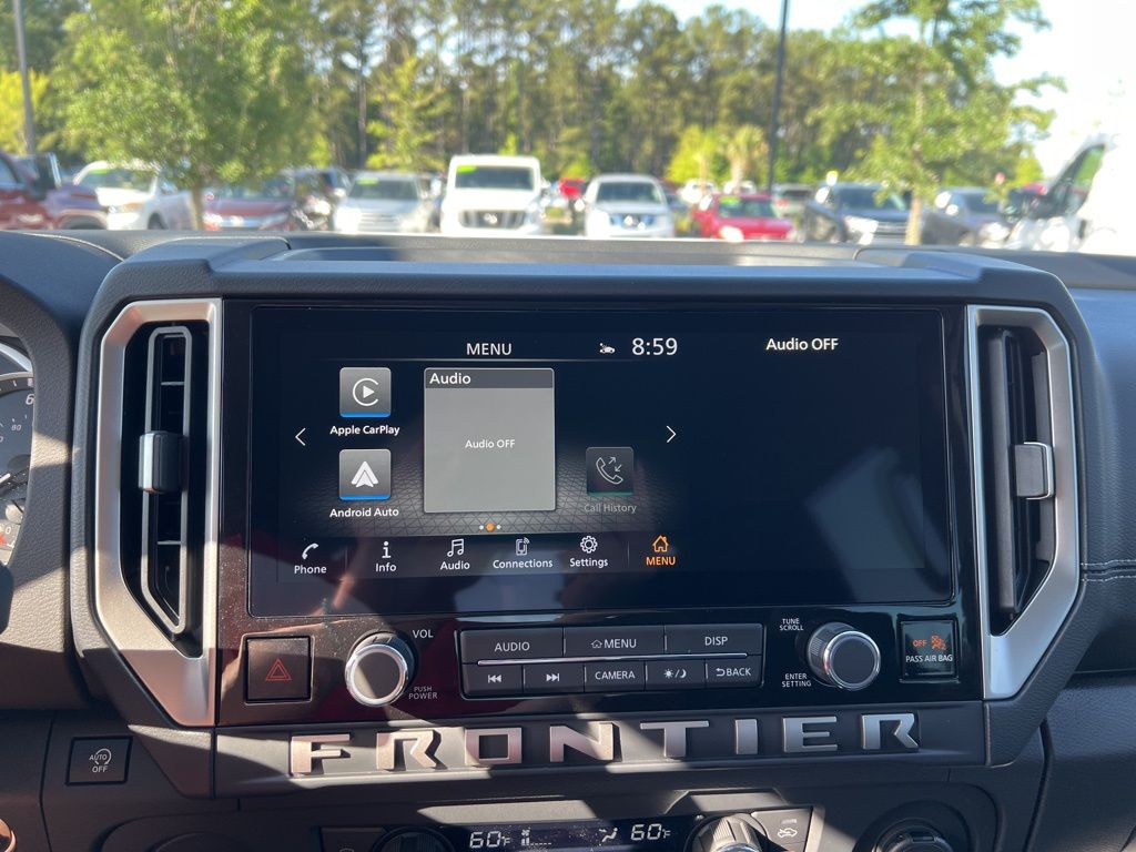 2025 Glacier White Nissan Frontier SV RWD Truck