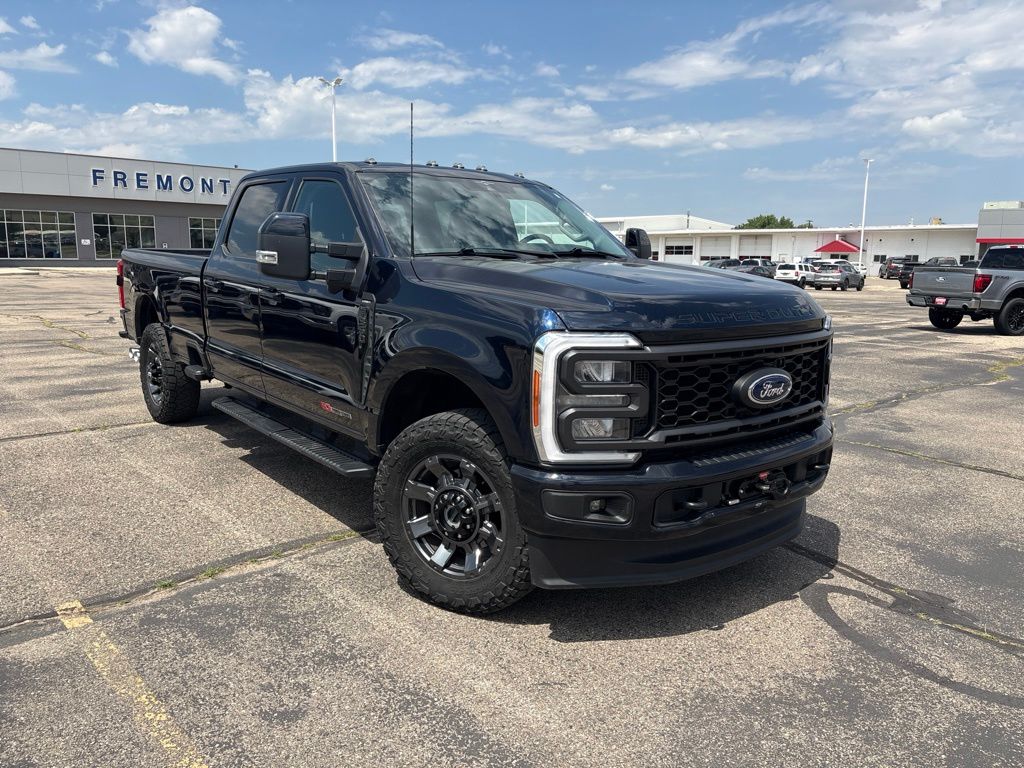 Antimatter Blue Metallic 2023 Ford F-350 Super Duty Pickup Truck Four-Wheel Drive Automatic