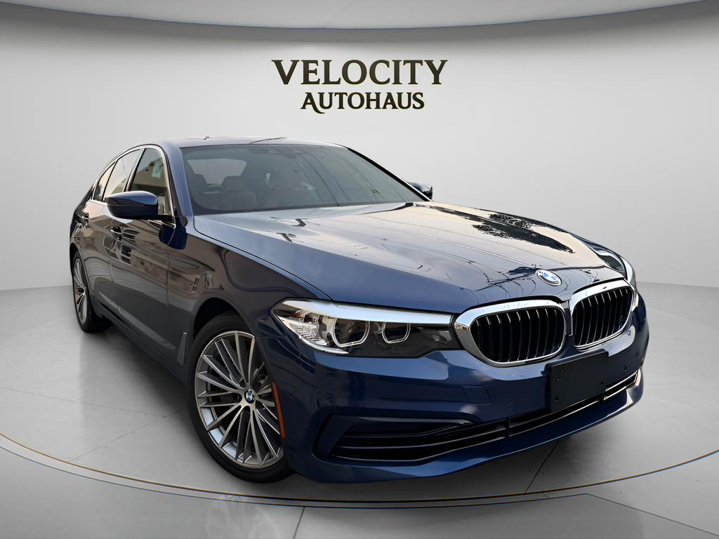 Mediterranean Blue Metallic 2020 BMW 5 Series Sedan All-Wheel Drive 8-Speed Automatic