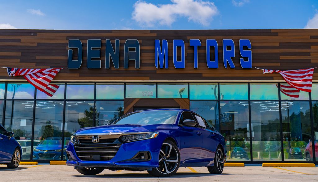 Blue 2021 Honda Accord Sedan Front-Wheel Drive Automatic