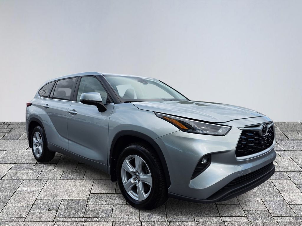 Silver 2024 Toyota Highlander LE AWD SUV / Crossover All-Wheel Drive 8-Speed Automatic