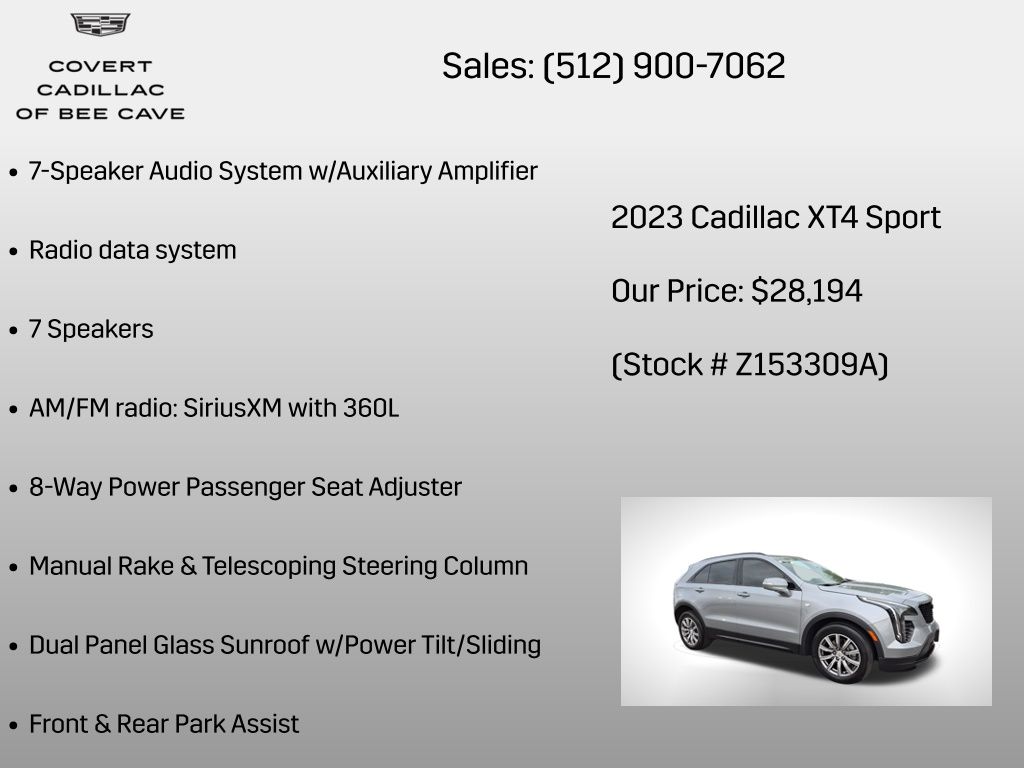 Used Car 2023 Cadillac Xt4  Sport For Sale Under $30,000 In Austin, Texas