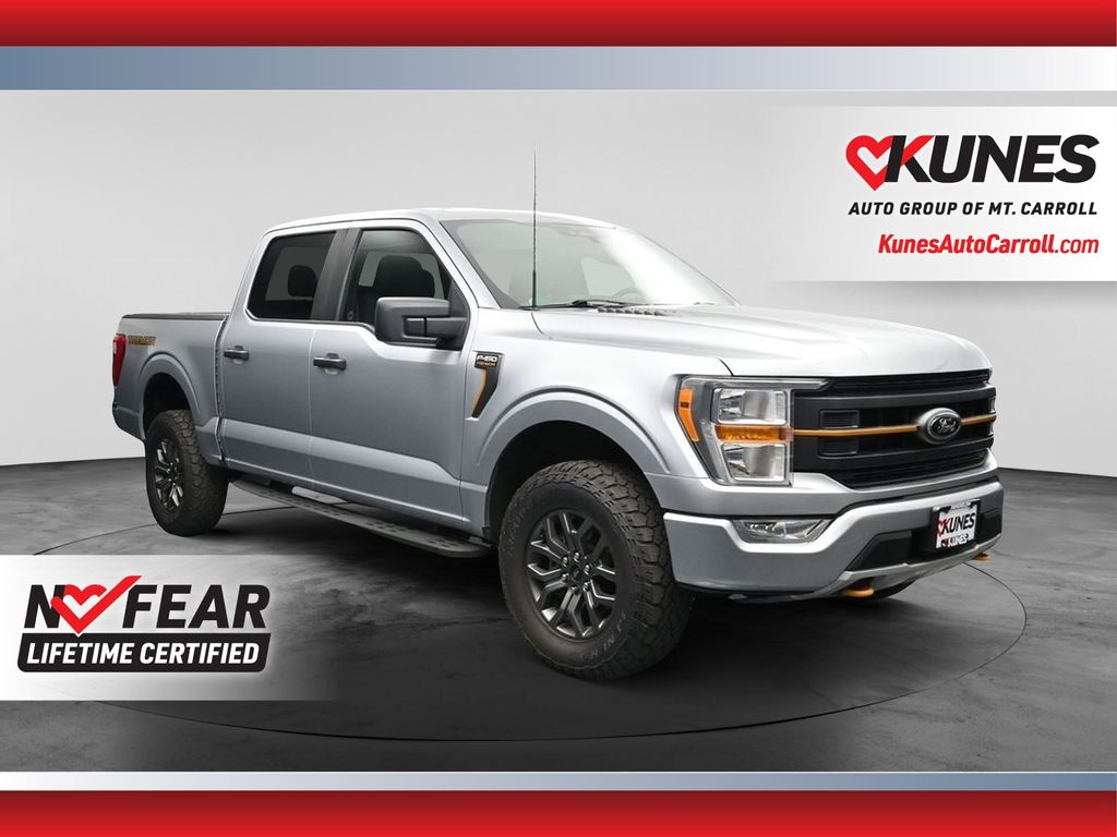 Silver 2022 Ford F-150 Pickup Truck Four-Wheel Drive Automatic