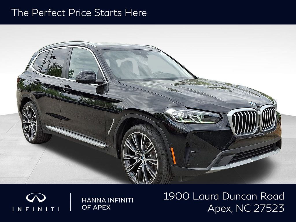 Jet Black 2024 BMW X3 SUV / Crossover Rear-Wheel Drive 8-Speed Automatic