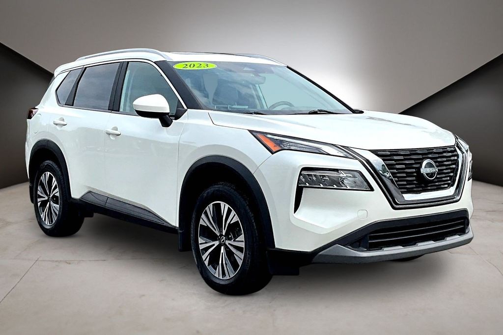 Pearl White 2023 Nissan Rogue SUV / Crossover All-Wheel Drive Continuously Variable Transmission